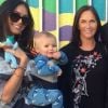 Megan Fox pose avec son fils Journey, 1 ans, et sa maman Gloria Darlene sur Instagram le 11 janvier 2018.