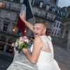 Exclusif - Jeremstar - Le blogeur Jeremstar (Jérémy Gisclon ) se marie avec lui même à la mairie du 1er arrondissement de Paris le 9 octobre 2017. La sologamie, c'est ce que prétend vivre Jeremstar, qui a décidé de s’auto-épouser. © Cyril Moreau/Bestimage