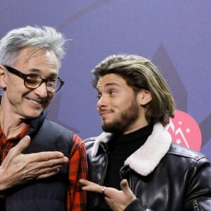 Thierry Lhermitte, Rayane Bensetti - Présentation du film "La Finale" en compétition au 21ème Festival International du Film de Comédie de l'Alpe d'Huez le 17 janvier 2018. © Dominique Jacovides/Bestimage