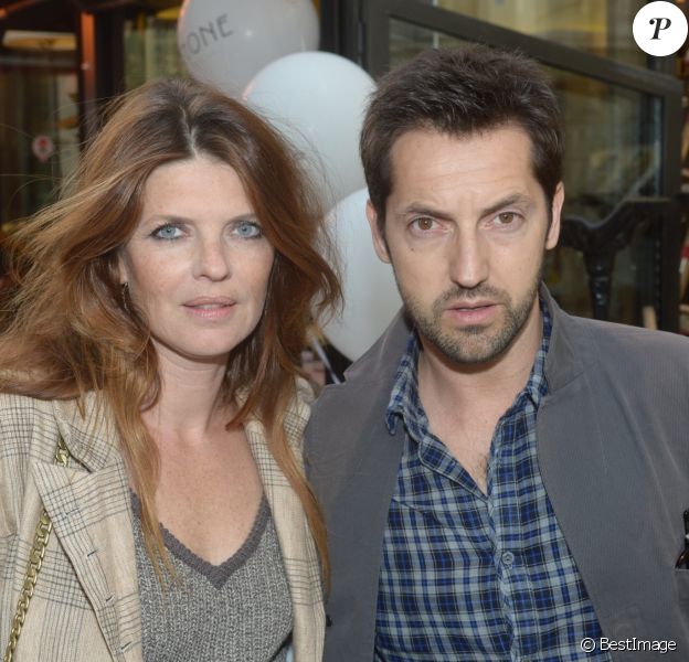 Archive - Frederic Diefenthal et sa femme Gwendoline Hamon - Soiree d'inauguration de la boutique Stone de la creatrice de bijoux Marie Poniatovski, la soeur de Sarah Lavoine a Paris, le 25 juin 2013.