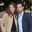 Gwendoline Hamon et Frederic Diefenthal à Paris le, 13 Juin 2013 - Soiree privee Piaget a l'Orangerie Ephemere dans le jardin des Tuileries.