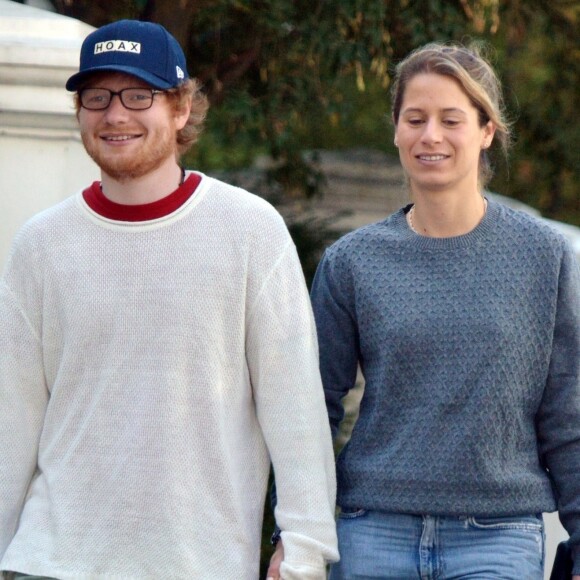 Ed Sheeran et sa petite amie Cherry Seaborn, le 20 janvier 2018.