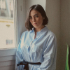 Agathe Auproux en bas résilles sur Instagram, le 20 janveir 2018.