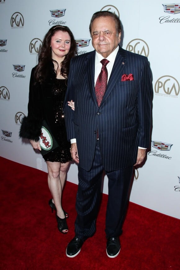 Paul Sorvino et sa femme Dee Dee Benkie - Les célébrités posent lors du photocall de la soirée des "Producers Guild Awards" à Beverly Hills le 20 janvier 2018.
