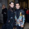 Dani Alves et sa compagne Joana Sanz - Défilé Georges Hobeika, collection Haute Couture printemps-été 2018-2019 à Paris, le 22 janvier 2018.
