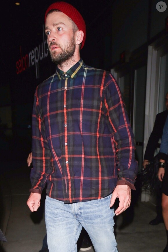 Exclusif - Justin Timberlake arrive à Q&A pour la promotion de son film 'Wonder Wheel' à Los Angeles, le 3 décembre 2017