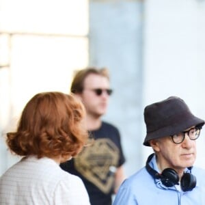 Justin Timberlake, Kate Winslet et Juno Temple sur le tournage du nouveau film de Woody Allen "Untitled Woody Allen Project" à New York City, New York, Etats-Unis, le 18 octobre 2016.