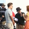 Kate Winslet et Justin Timberlake sur le tournage du nouveau film de Woody Allen à New York, le 27 septembre 2016 © CPA/Bestimage