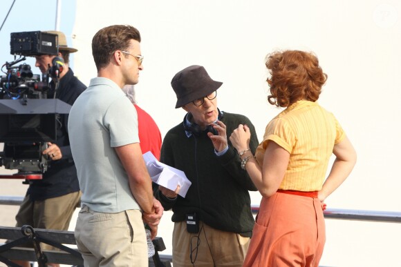 Kate Winslet et Justin Timberlake sur le tournage du nouveau film de Woody Allen à New York, le 27 septembre 2016 © CPA/Bestimage