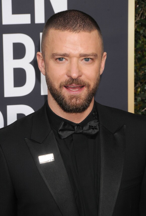 Justin Timberlake sur le tapis rouge de la 75ème cérémonie des Golden Globe Awards au Beverly Hilton à Los Angeles, le 7 janvier 2018.