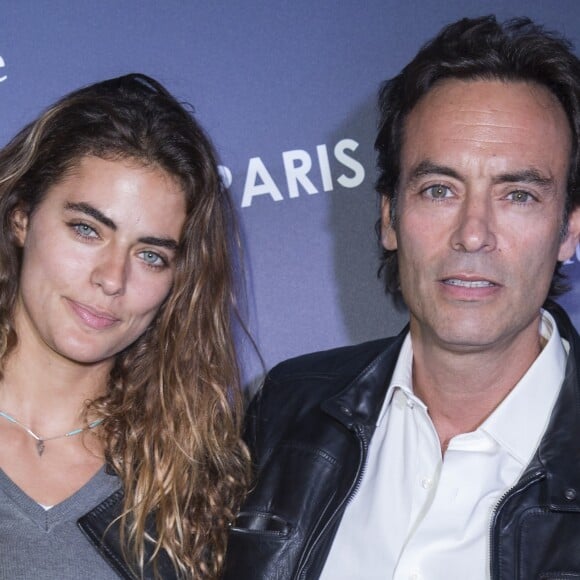 Exclusif - Anthony Delon et sa fille Alyson Le Borges - Inauguration de la boutique Harmont & Blaine à Paris, ce mardi 13 octobre. La marque italienne Harmont & Blaine a inauguré sa première boutique française à Paris, située au 35 boulevard des Capucines. Lancée en 1995 à Capri, la marque au teckel a présenté aux invités une collection complète pour hommes et femmes. Dans une ambiance conviviale, les invités ont pu découvrir l'univers de cette nouvelle marque raffinée au style épuré et 100% Made in Italy.  No web/No blog pour Belgique/Suisse Exclusive - For Germany Call For Price - Harmont & Blaine store opening, located boulevard des Capucines in Paris, France, on October 13th 2015. It's the first store in the city of lights.13/10/2015 - Paris