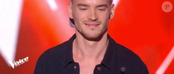 Kriill lors de la première soirée des auditions à l'aveugle dans "The Voice 7" (TF1) samedi 27 janvier 2018.
