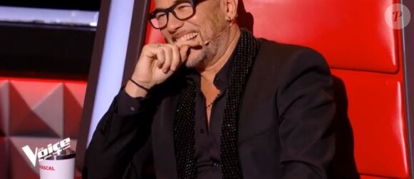 Pascal Obispo lors de la première soirée des auditions à l'aveugle dans "The Voice 7" (TF1) samedi 27 janvier 2018.