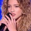 Rebecca lors de la première soirée des auditions à l'aveugle dans "The Voice 7" (TF1) samedi 27 janvier 2018.
