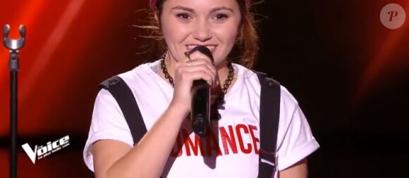 Renata lors de la première soirée des auditions à l'aveugle dans "The Voice 7" (TF1) samedi 27 janvier 2018.