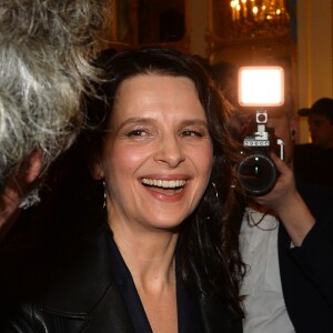 Exclusif - Juliette Binoche et sa fille Hannah Magimel - L'actrice reçoit le "French Cinema Award Unifrance" au ministère de la Culture à Paris, le 19 janvier 2018. © Veeren/Bestimage