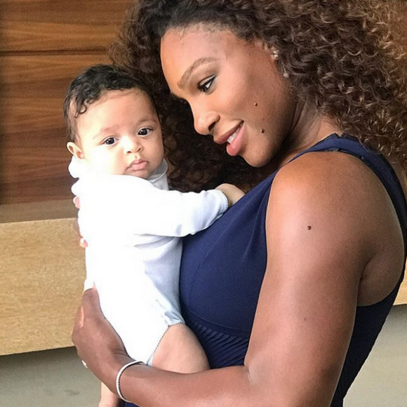 Serena Williams et sa fille Alexis. Janvier 2018.