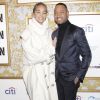 Jasmine Sanders et son compagnon Terrence J - Brunch pré-Grammy Awards du label Roc Nation au One World Trade Center. New York, le 27 janvier 2018.