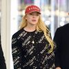 Exclusif - Lindsay Lohan à l'aéroport JFK de New York le 20 décembre 2017.