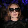 Lindsay Lohan au défilé "Custo Barcelona" à la Madrid Fashion Week, le 17 septembre 2017. Lindsay Lohan at "Custo Barcelona" fashion show during Madrid Fashion Week. September 17th, 2017.17/09/2017 - Madrid