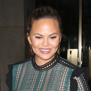 Chrissy Teigen enceinte à la sortie de l'émission 'Today' à New York, le 31 janvier 2018