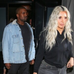 Kim Kardashian et son mari Kanye West sont allés dîner au restaurant à West Hollywood le 12 janvier 2018.