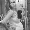 Luisana Lopilato enceinte sur Instagram, le 21 janvier 2016.
