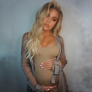 Khloé Kardashian, enceinte. Février 2018.