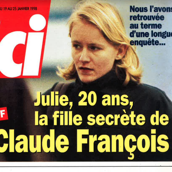 Couverture du magazine "Voici" daté du 19 au 25 janvier 1998. L'existence de la fille cachée de Claude François y était dévoilée pour la première fois.