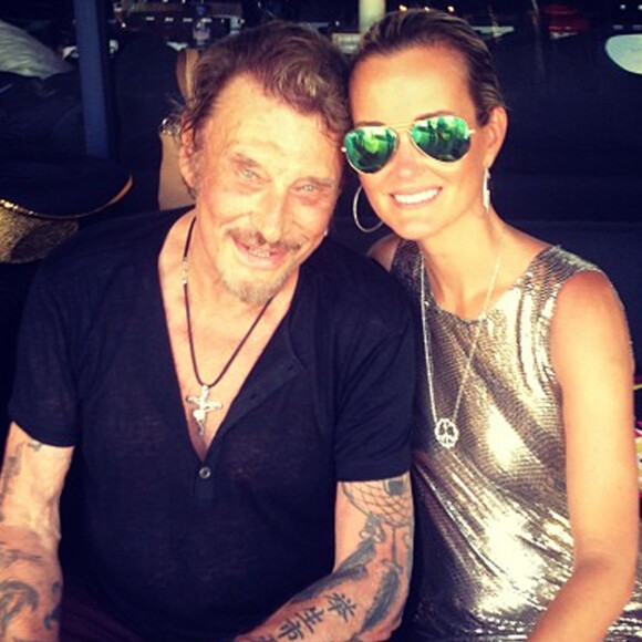 Laeticia et Johnny Hallyday ont fete l'anniversaire de leurs filles Jade et Joy (9 et 5 ans) dans leur villa à Saint-Barthélemy en 2013.