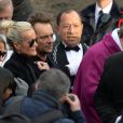 Laeticia Hallyday, ses filles Joy et Jade, Laura Smet, David Hallyday - Sorties de l'église de la Madeleine après les obsèques de Johnny Hallyday à Paris le 9 décembre 2017. © Veeren / Bestimage