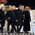 Jean-Jacques Debout, Sylvis Vartan, David Hallyday et Laura Smet - Sorties de l'église de la Madeleine après les obsèques de Johnny Hallyday à Paris le 9 décembre 2017. © Veeren / Bestimage