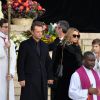 David Hallyday et Laura Smet - Sorties de l'église de la Madeleine après les obsèques de Johnny Hallyday à Paris le 9 décembre 2017. © Veeren / Bestimage