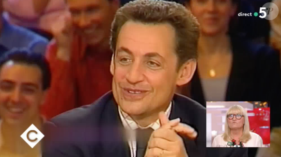 Christine Bravo explique son fou rire passé avec Nicolas Sarkozy. Le 13 février 2018 sur le plateau de "Cà vous" sur France 5.