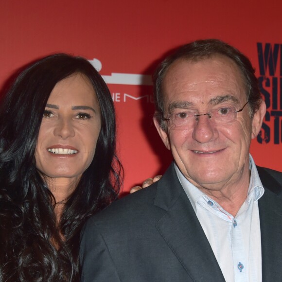 Jean-Pierre Pernaut et sa femme Nathalie Marquay à la soirée de gala de la comédie musicale "West Side Story" à la Seine Musicale à Boulogne-Billancourt le 16 octobre 2017. © Giancarlo Gorassini/Bestimage