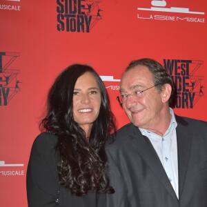 Jean-Pierre Pernaut et sa femme Nathalie Marquay à la soirée de gala de la comédie musicale "West Side Story" à la Seine Musicale à Boulogne-Billancourt le 16 octobre 2017. © Giancarlo Gorassini/Bestimage