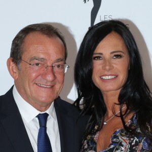 Jean-Pierre Pernaut et sa femme Nathalie Marquay au gala de charité au profit de l'association "Les Bonnes fées" à l'hôtel d'Evreux, Place Vendôme à Paris, le 20 mars 2017. © CVS/Bestimage