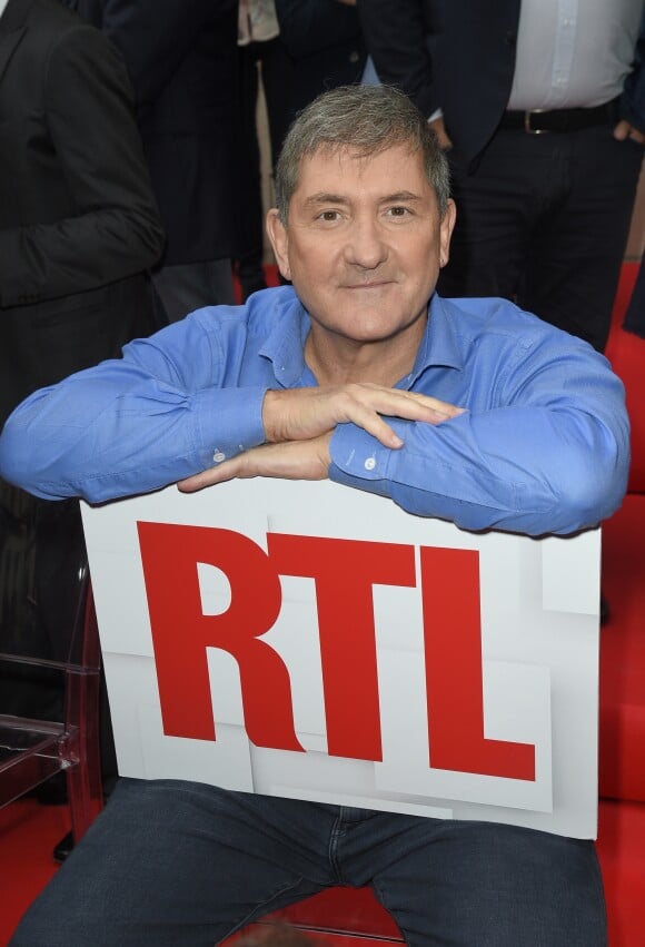Yves Calvi lors de la conférence de presse de rentrée de la station de radio RTL à Paris. Le 13 septembre 2017 © Coadic Guirec / Bestimage