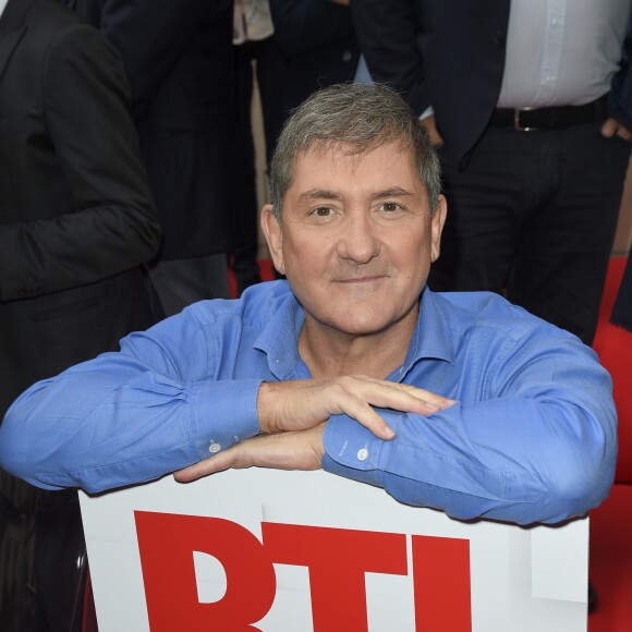 Yves Calvi lors de la conférence de presse de rentrée de la station de radio RTL à Paris. Le 13 septembre 2017 © Coadic Guirec / Bestimage