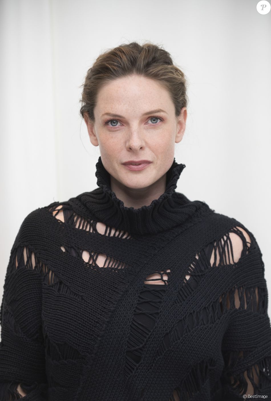 Rebecca Ferguson à la conférence de presse de The Snowman à l'hôtel