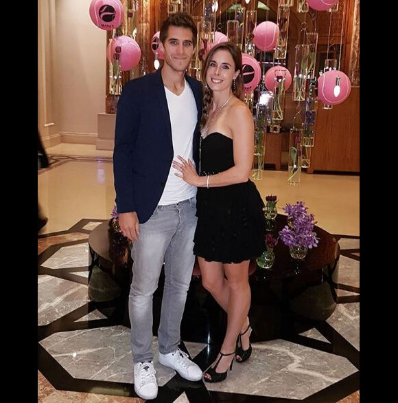 Alizé Cornet et son petit-ami Michael Kuzaj à l'occasion de la Saint-Valentin. Instagram, le 14 février 2018.