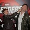 Matthieu Gonet et son fils Alexandre - Vernissage de l'exposition "Marvel Avengers S.T.A.T.I.O.N." à La Défense le 3 mai 2016. © Veeren/Bestimage