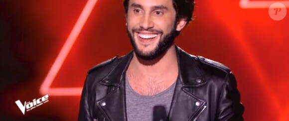 Anto lors des auditions à l'aveugle de "The Voice 7" (TF1), samedi 24 février 2018.