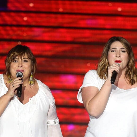 Exclusif - Michèle Bernier et sa fille Charlotte Gaccio - Enregistrement de l'émission "Tous au Lido pour le Sidaction".Le 21 mars 2016 © Jacovides-Moreau / Bestimage 