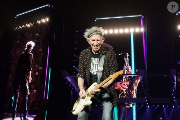 Keith Richards - Les Rolling Stones en concert à l'U Arena à Nanterre. Le 22 octobre 2017.