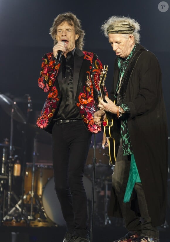 Mick Jagger, Keith Richards - Les Rolling Stones en concert à la U Arena de Nanterre, le 22 octobre 2017 (2ème date). © Danyellah P. / Bestimage