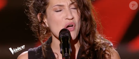 Aliénor dans "The Voice 7" sur TF1 le 3 mars 2018.