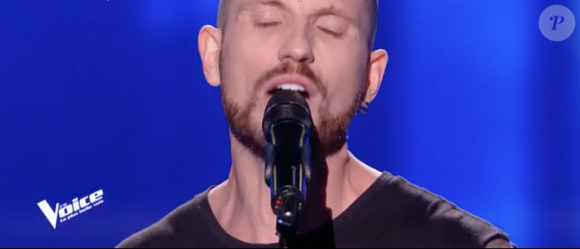 Eric Jetner dans "The Voice 7" sur TF1 le 3 mars 2018.