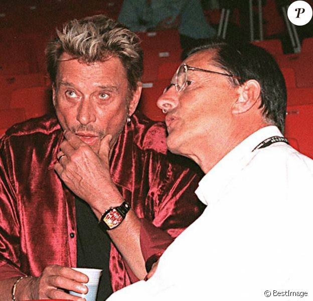 Johnny Hallyday et Jean-Claude Camus en 1998.