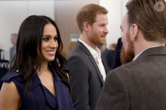 Le prince Harry et Meghan Markle lors du premier forum annuel de la Fondation Royale à Londres le 28 février 2018.
